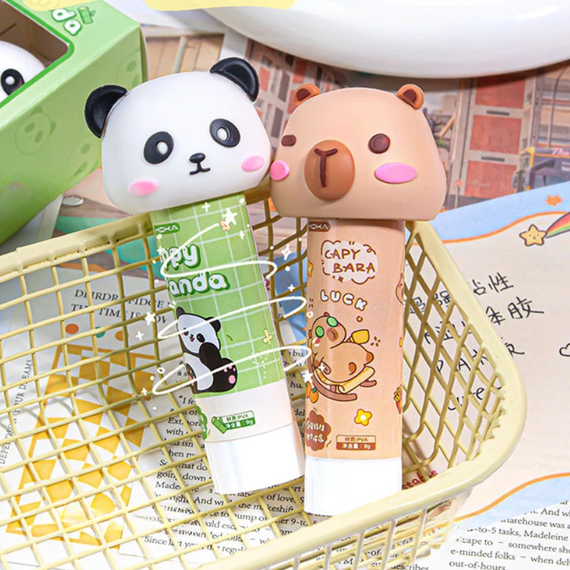 1 قطعة Kawaii كابيبارا الكرتون الصلبة الغراء سوبر المواد اللاصقة القوية عصا لصق لطيف طالب الاطفال DIY بها بنفسك مدرسة مكتب لوازم مكتبية #3