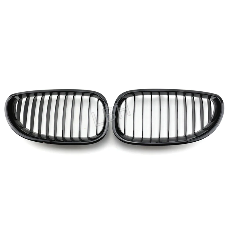 

fit for 2005-2009 BMW old 5 Series E60 E61 Bright Black ABS Front Kidney Grille Mesh Racing Grills Radiator Ventilation Grid