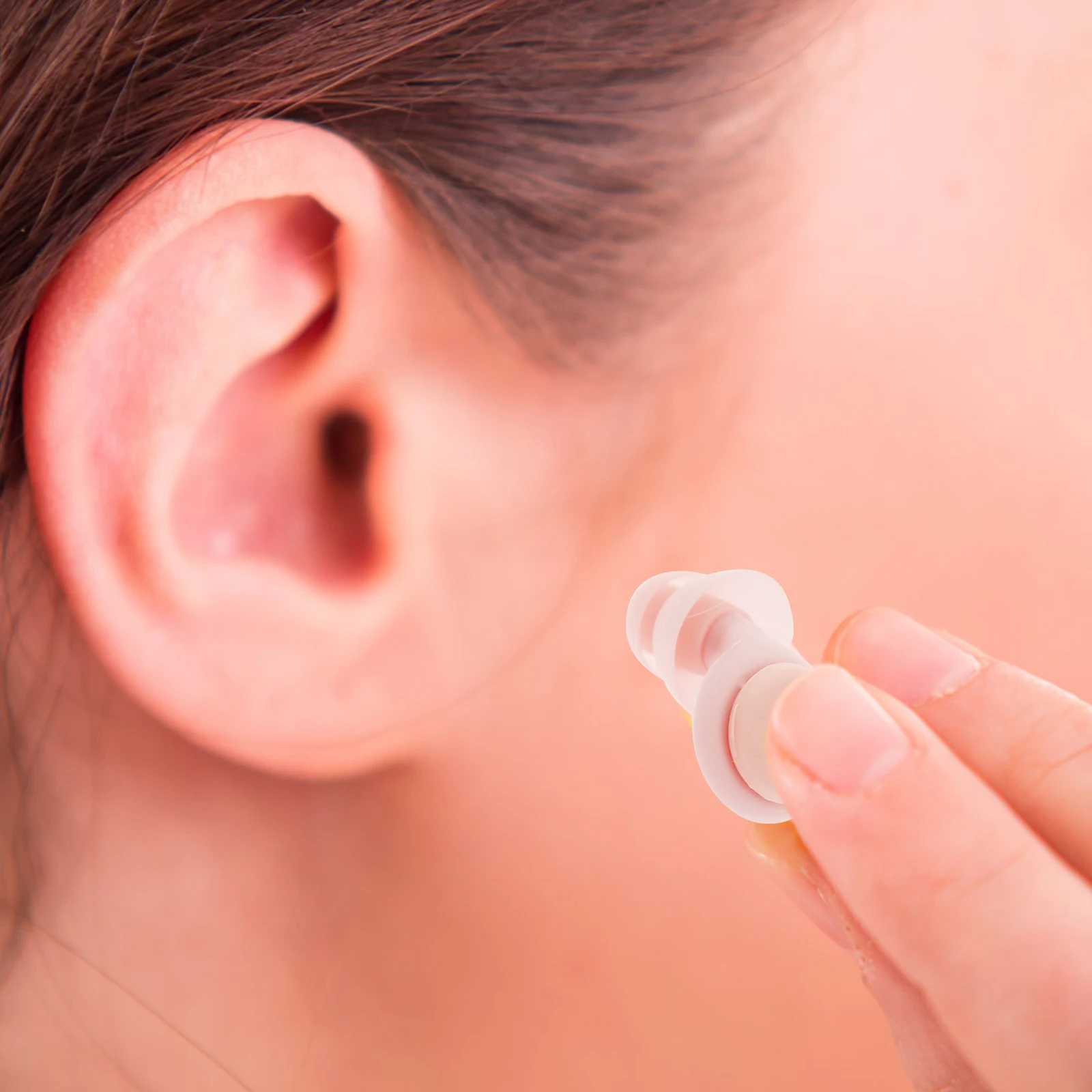 

2 set 2 Sets Silicone Noise Reduction Earplugs Anti-Noise Ear Protection Plugs For Sleeping Studying Travel Reusable Durable