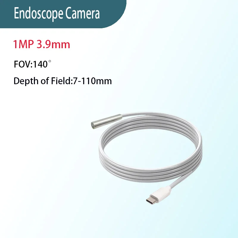 1MP 3.9mm FOV 140° Handheld Android Endoscope Camera 720P Type-c  USB Camera Inspection Borescope 6 LEDs for Android Phones PC