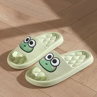 Four Season Bathroom Anti Slip Slippers Women's EVA Slide Slippers - Frog Soft Comfortable Non-Slip Indoor/Outdoor House Shoes 4