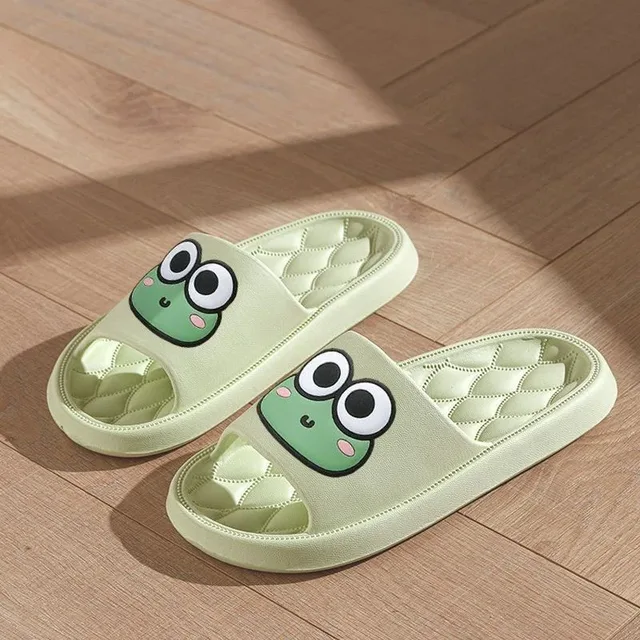Four Season Bathroom Anti Slip Slippers Women's EVA Slide Slippers - Frog Soft Comfortable Non-Slip Indoor/Outdoor House Shoes 4 Four Season Bathroom Anti Slip Slippers Women's EVA Slide Slippers - Frog Soft Comfortable Non-Slip Indoor/Outdoor House Shoes 4