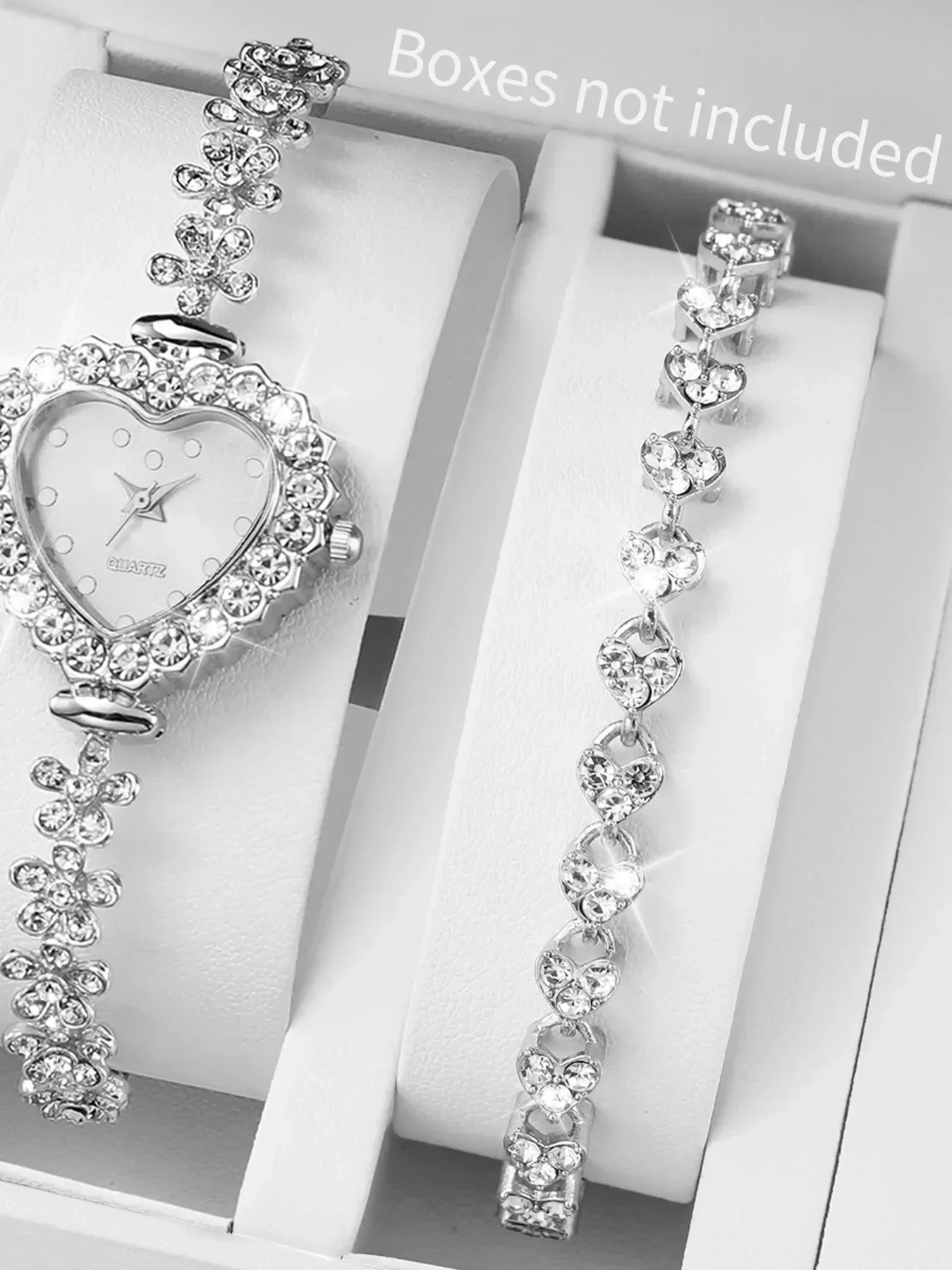 Fashion flower shaped watch, heart-shaped colored dial, ladies' atmospheric versatile, self-adjusting strap, bracelet watch