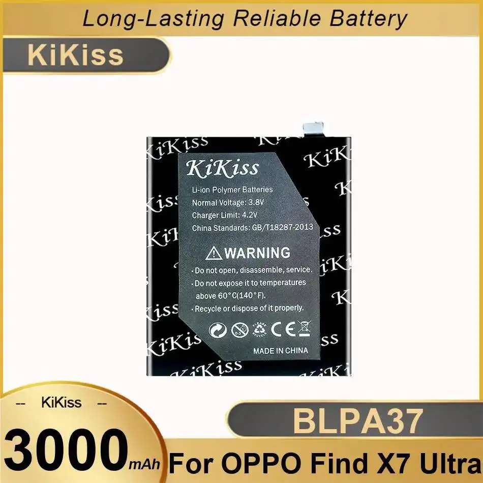 

BLPA37 3000 мАч долговечный аккумулятор для мобильного телефона Oppo Find X7 Ultra высокой емкости