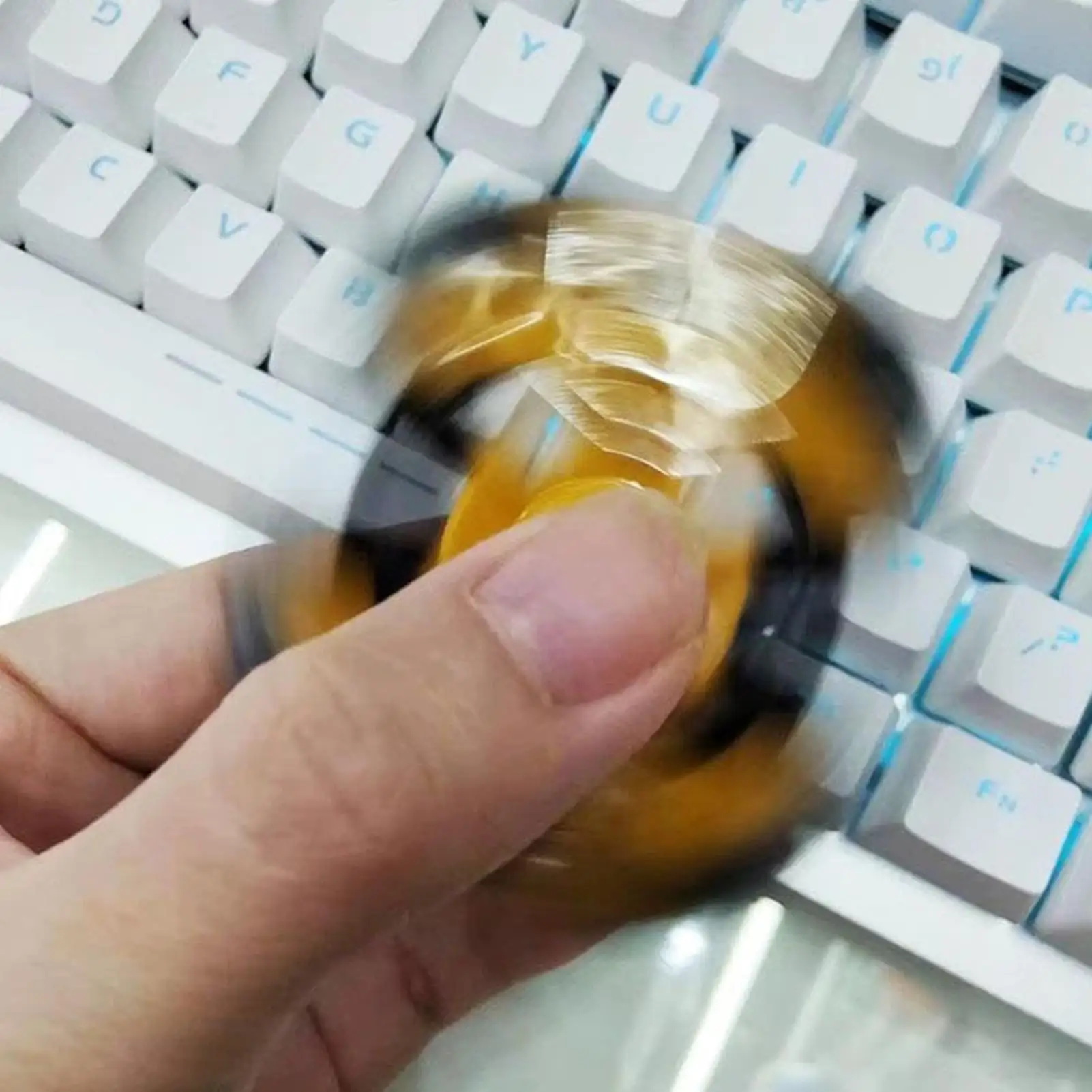 Brinquedos giratórios fidget, giroscópio mecânico espiral da ponta do dedo da corrente transformável, brinquedo criativo do alívio do estresse do girador superior para crianças adultos