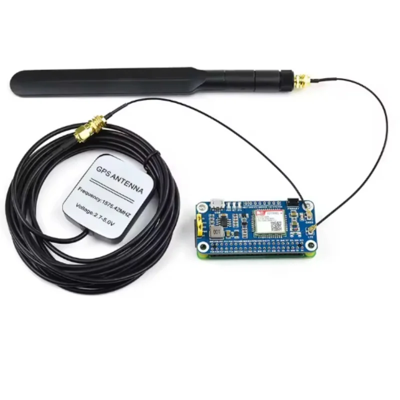 SIM7080G NB-IoT / Cat-M(eMTC) / GNSS HAT for Raspberry Pi, Globally Applicable SIM7080G Cat-M/NB-IoT HAT