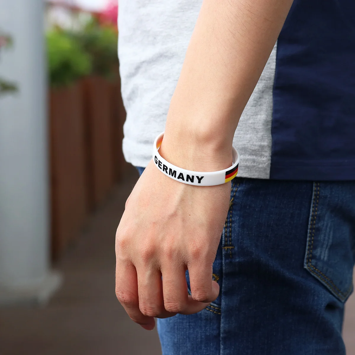 

5pcs Eco-Friendly Silicone Wristbands Country Flag Printed Bracelet For Sports Fans Outdoor Game Match Support Team Australia