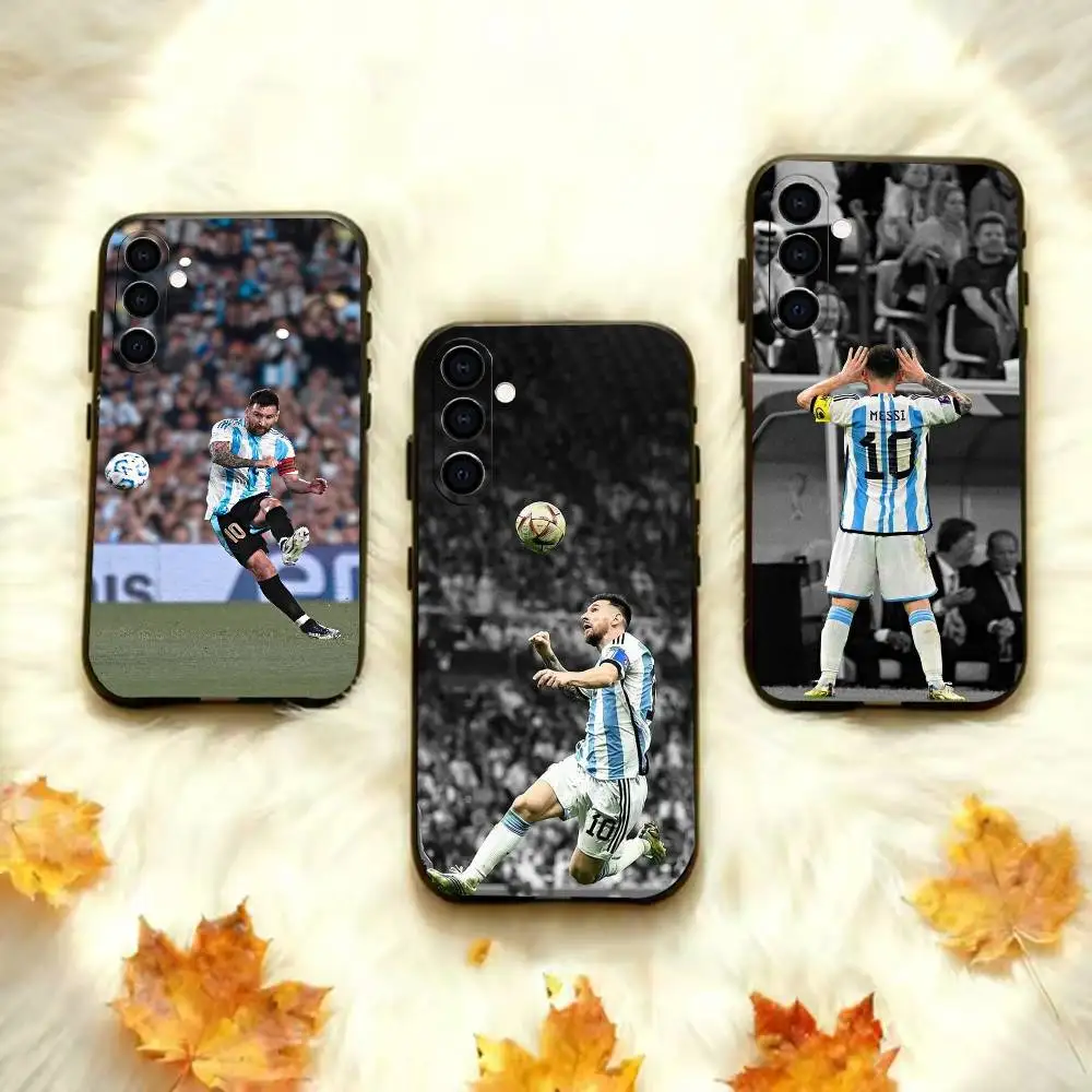m-Messi  Phone Case For Samsung Galaxy A20,A21s,A22,A31,A32,A52,A53,A72,73,A80 Soft Black Cover