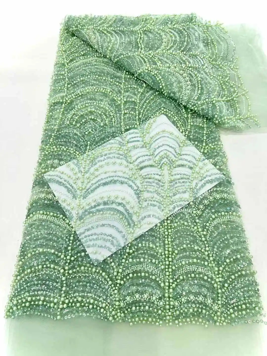 아프리카 나이지리아 페르시 프랑스어 메쉬 레이스와 스팽글 고품질 2025 자수 레이스 스팽글 레이스 웨딩 드레스 여성을위한