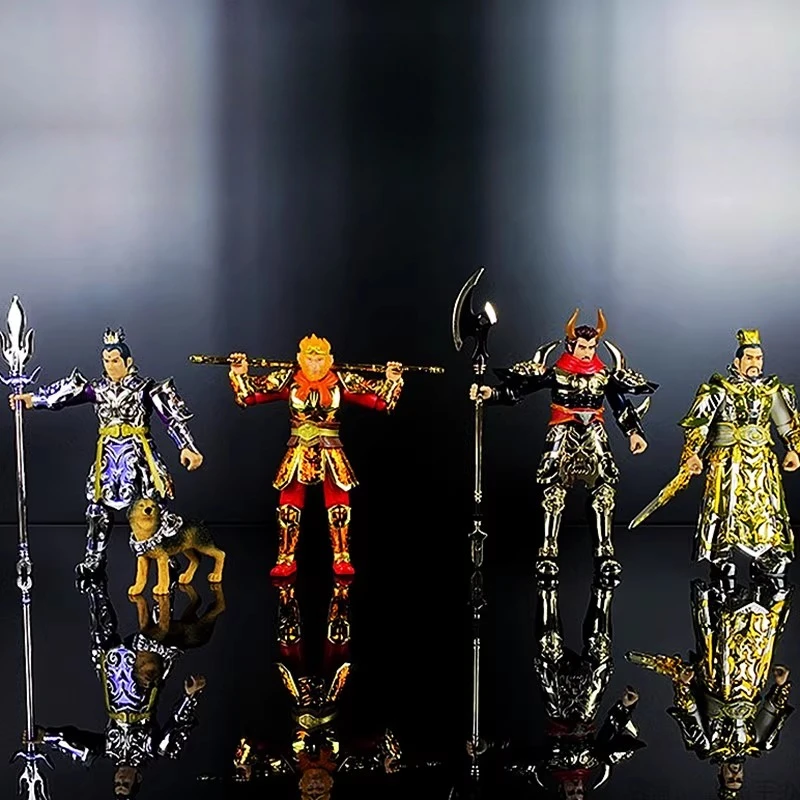

Journey To The West Sun Wukong Figures Bull Demon King Jade Emperor Erlang God Yang Jian Toy Models Movable Ornaments in Stock