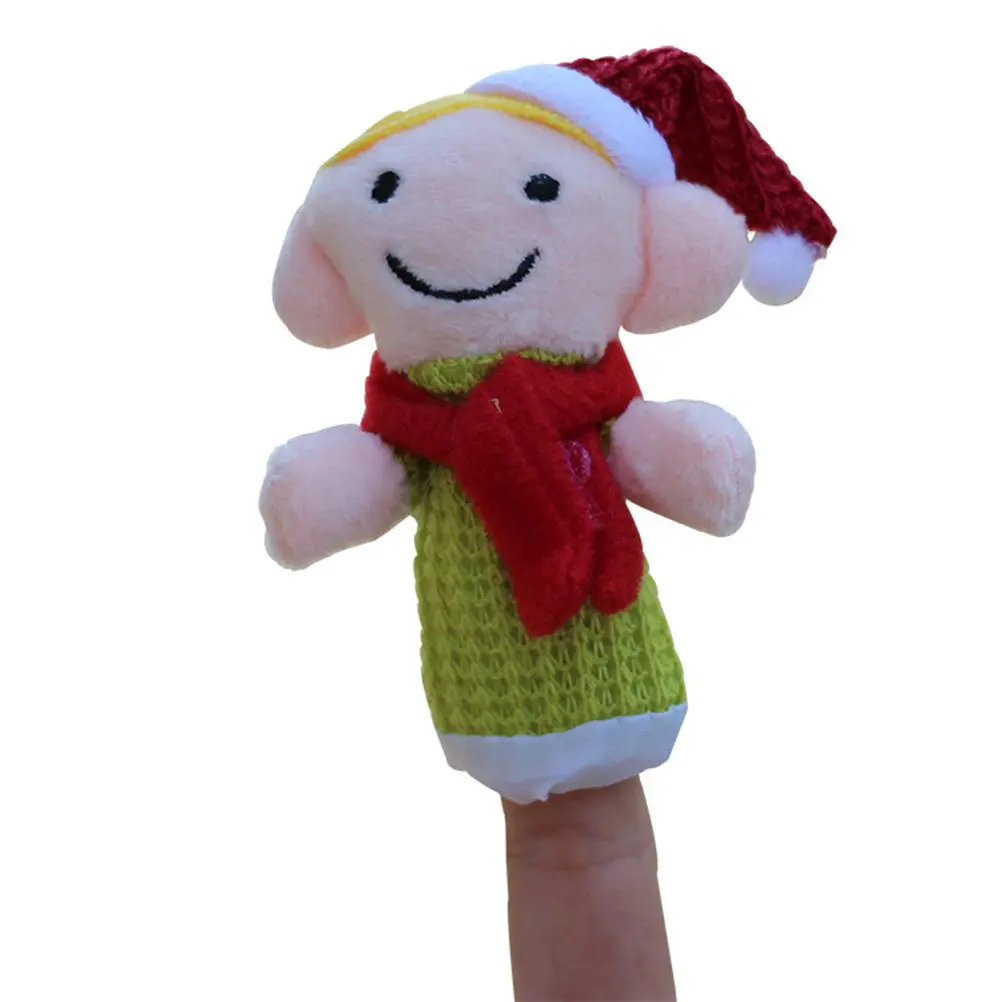 Finger Puppets Set 6 Pack Soft Cute Storytelling Toys Interactive Hand Play Christmas Gift for Kids