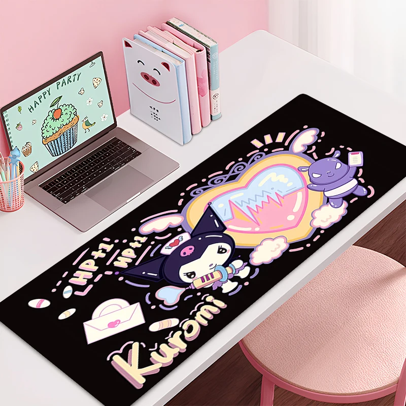 Mouse Pad Kulomi Non-Slip Rubber Edge locking mousepads Game play mats notebook computer Sanrio Pad table mat Kawaii Home Decor