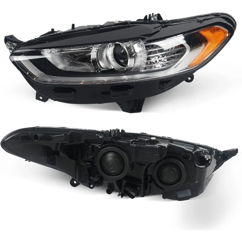 ل الانصهار مجموعة مصابيح أمامية 2013 2014 2015 2016 جهاز عرض هالوجين كشافات استبدال الإسكان الأسود واضح عدسة Hea