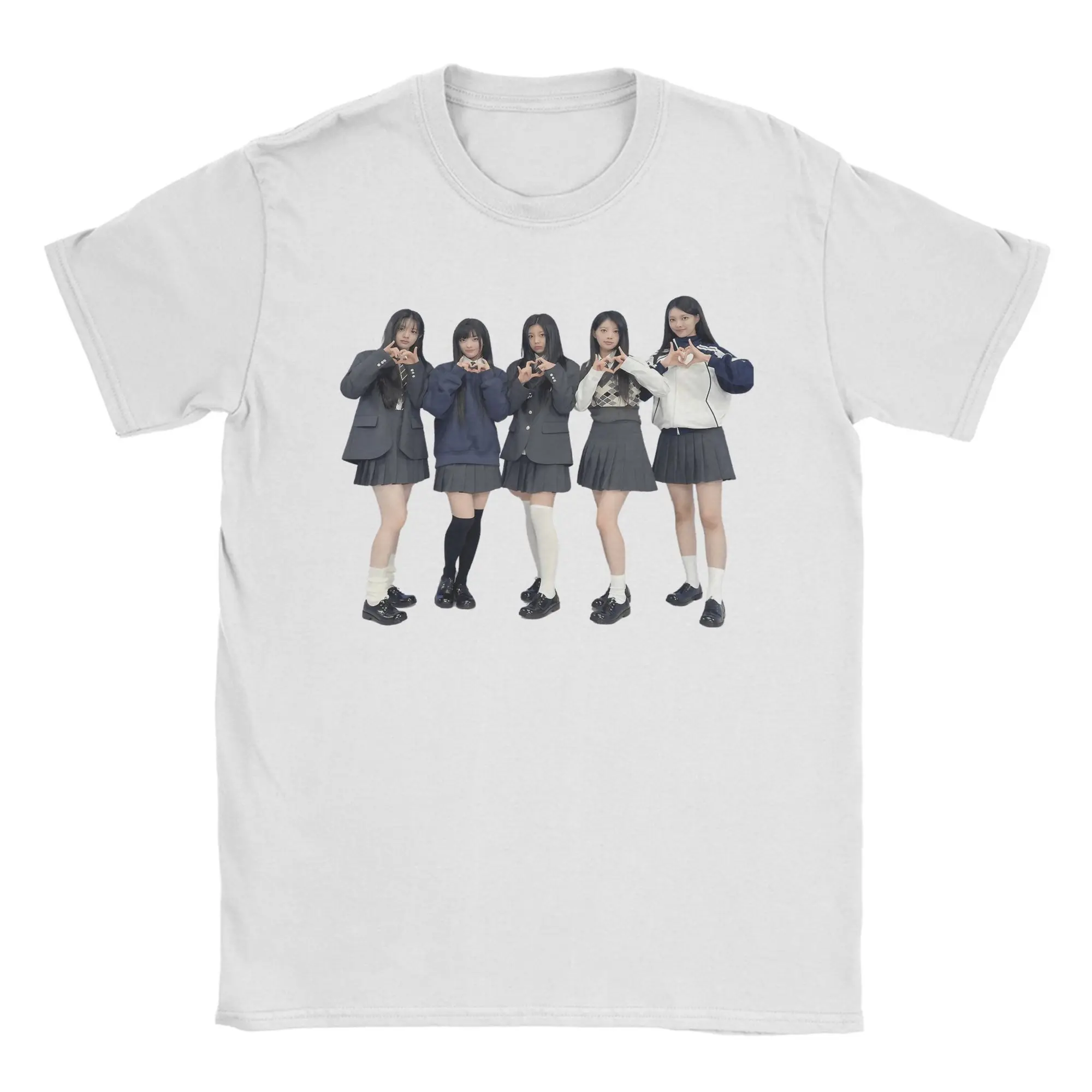 Men ILLIT South Korea Girls' Group T Shirt  Pure Cotton Clothing Leisure Short Sleeve Crewneck Tees Gift T-Shirt