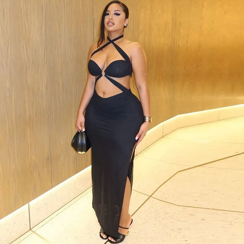 

Летнее женское облегающее длинное платье с открытой спиной, на тонких бретелях, с высокой талией, из молочного шелка, для вечерних выходов