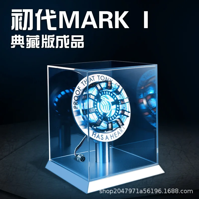 Avenger Iron Man Mk1 Mk2 Arc Reactor Tony Stark Heart Of Mark Figure Led Light Superhero 1:1 Cosplay Toys Chest Lamp Xmas Toys