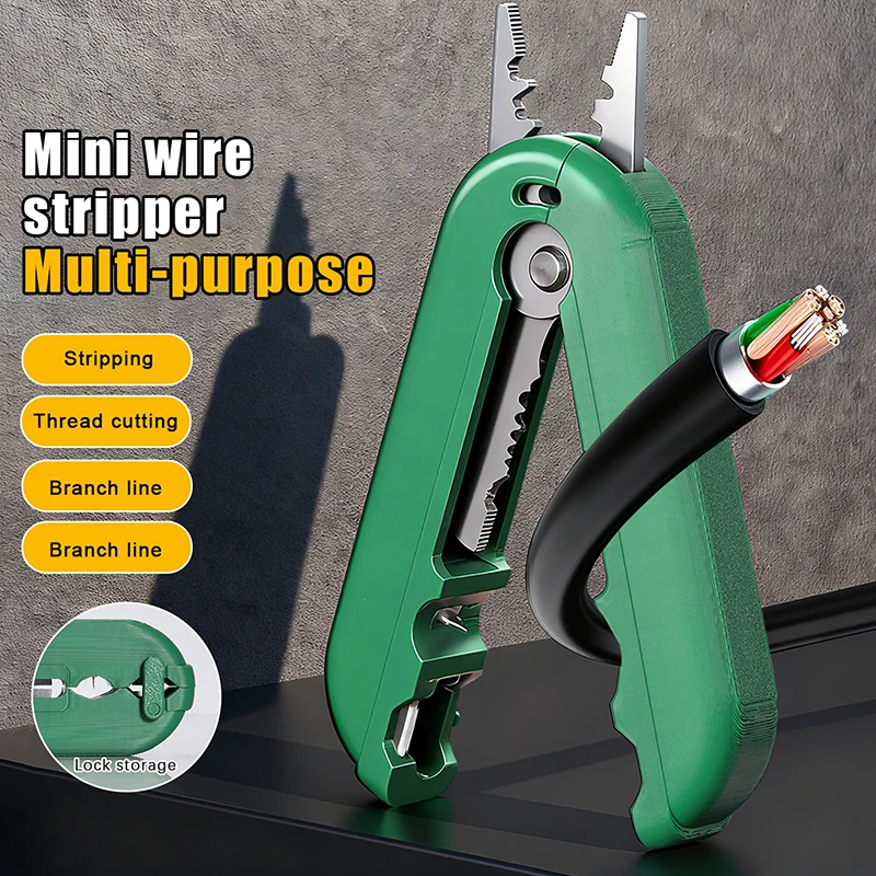Mini Wire Stripper Portable Wire Cutter Cable Stripper Multifunction Electrician Pliers Wire Stripper Hand Tools