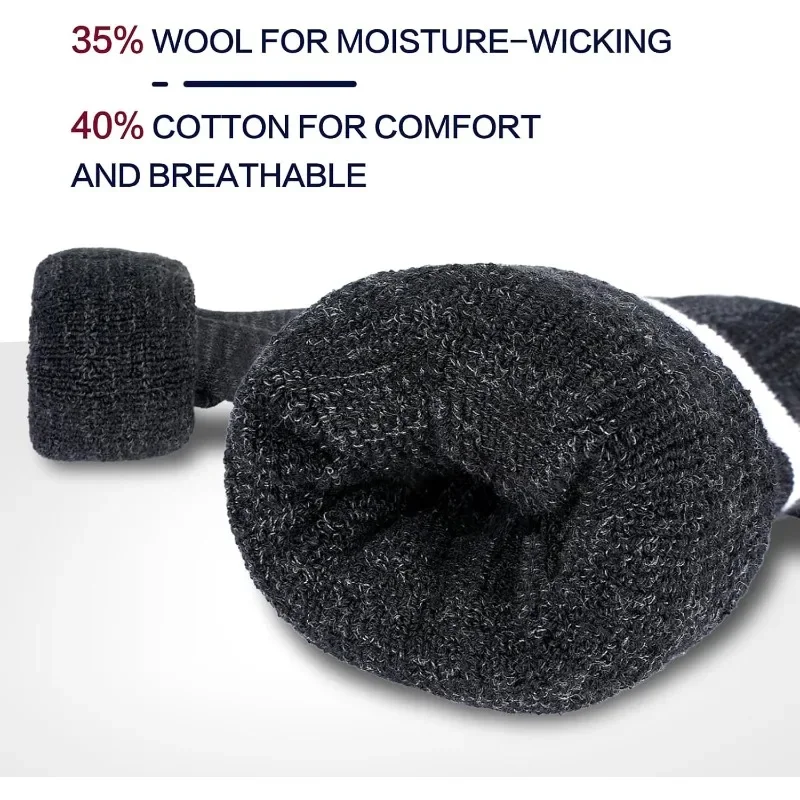 

Гетры для ног, длинные носки из шерстяного материала, зимние грелки для женщин и мужчин для улицы/спорта/походов/рыбалки/кемпинга L