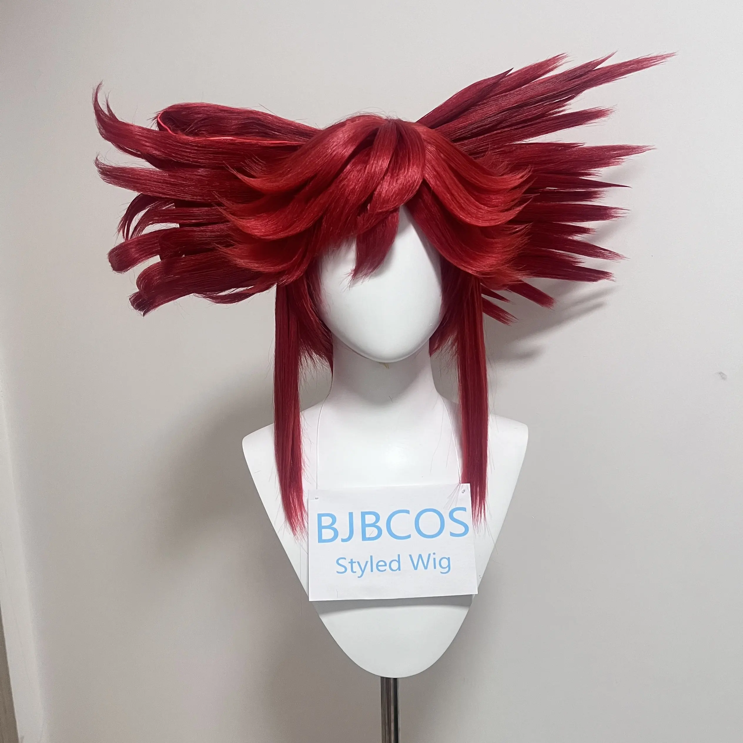 

[Styled Wig] In Stock Anime Li Glaze Synthetic Hair Short 30cm Mixed Orange Red Cosplay Anime Wig Heat Resistant Hair Halloween