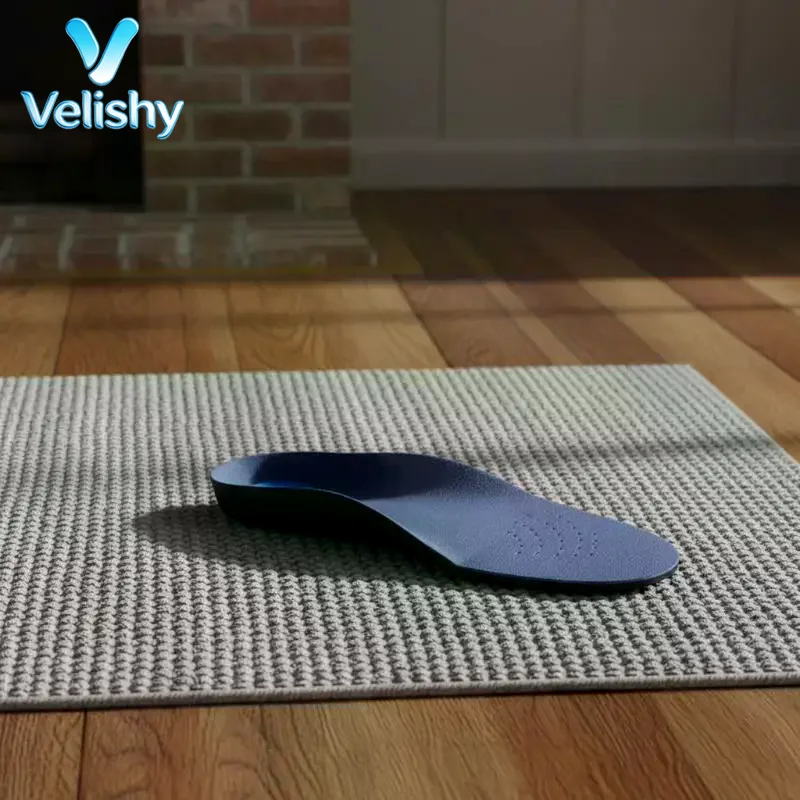 3D Plush Cloth Orthotic Insoles 2Pcs Arch Support Foot Pads for Office Workers All Day Standing