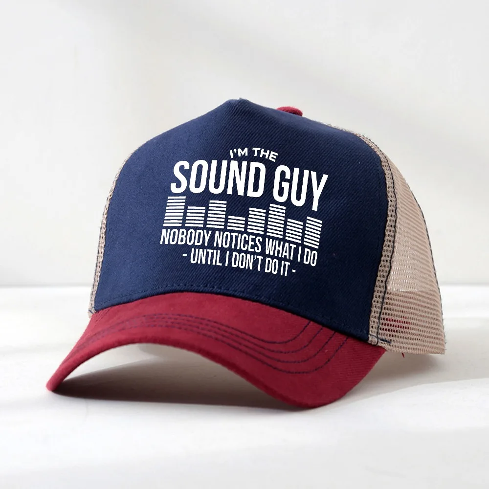 Sound Guy Audio Engineer Sound Engineer Master Musician hat Humor Unisex Baseball Cap cool Teens Mesh Breathable Snapback hats