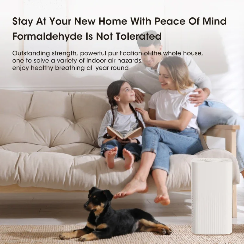 New Intelligent Air Purifier Silent Negative Ion Air Purifier Portable Air Cleaner Deodorization for Bedroom Office Living Room