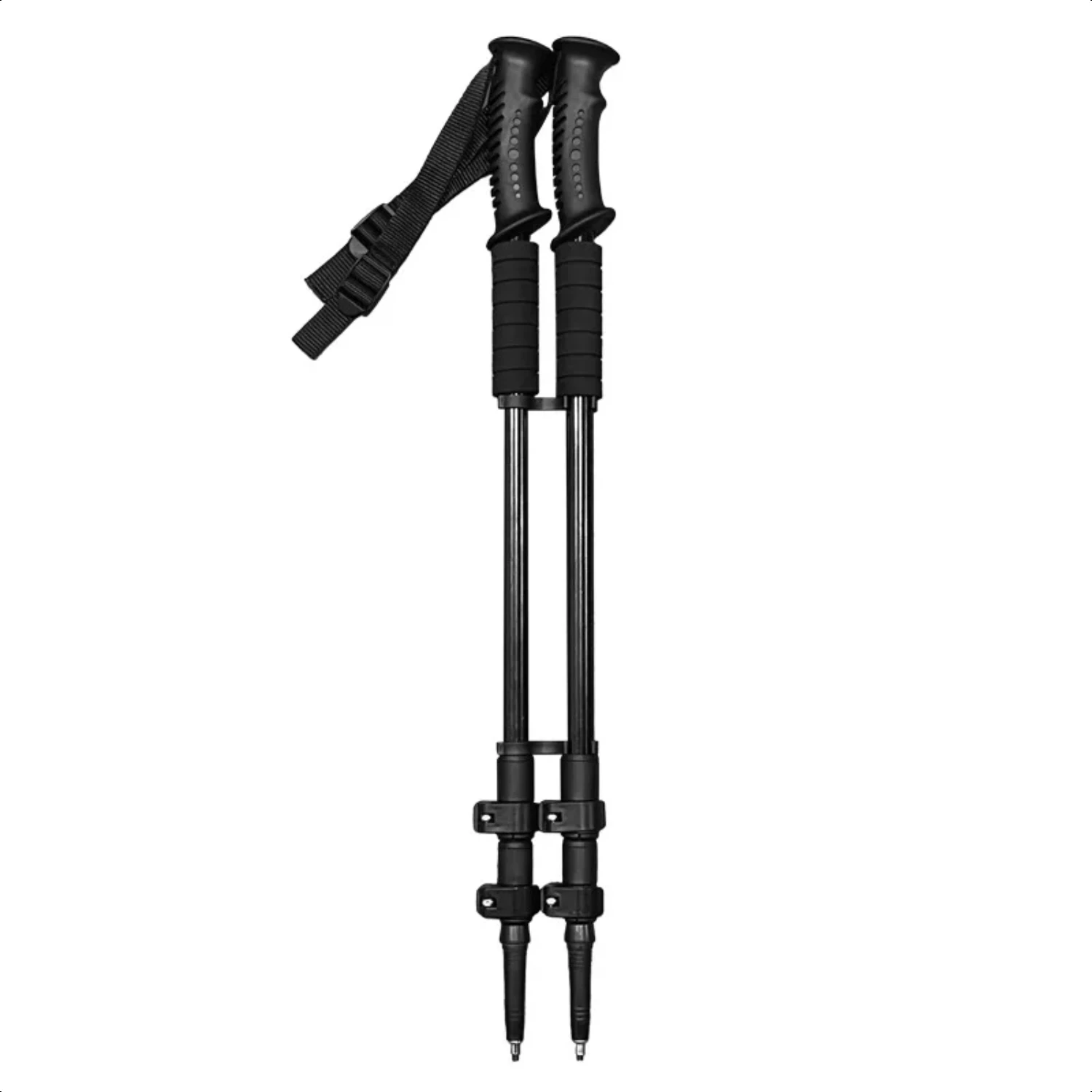 Ultralight LED Aluminum Anti Shock Telescopic Trekking Climbing Poles for Outdoor Hiking, Adjustable Walking Canes with Anti-Sho