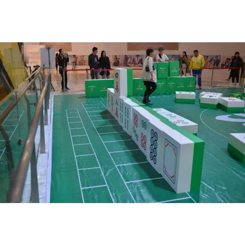 Customizable oversized giant mahjong live version mahjong outdoor expansion props shopping mall store celebrates national game e