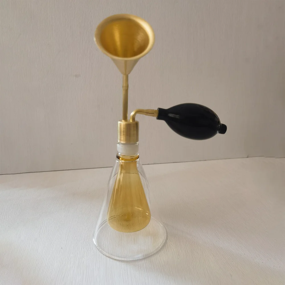 YANDER Perfume essential oil fragrance smelling bottle brass exhibition spa display aroma smell device wine smelling bottle