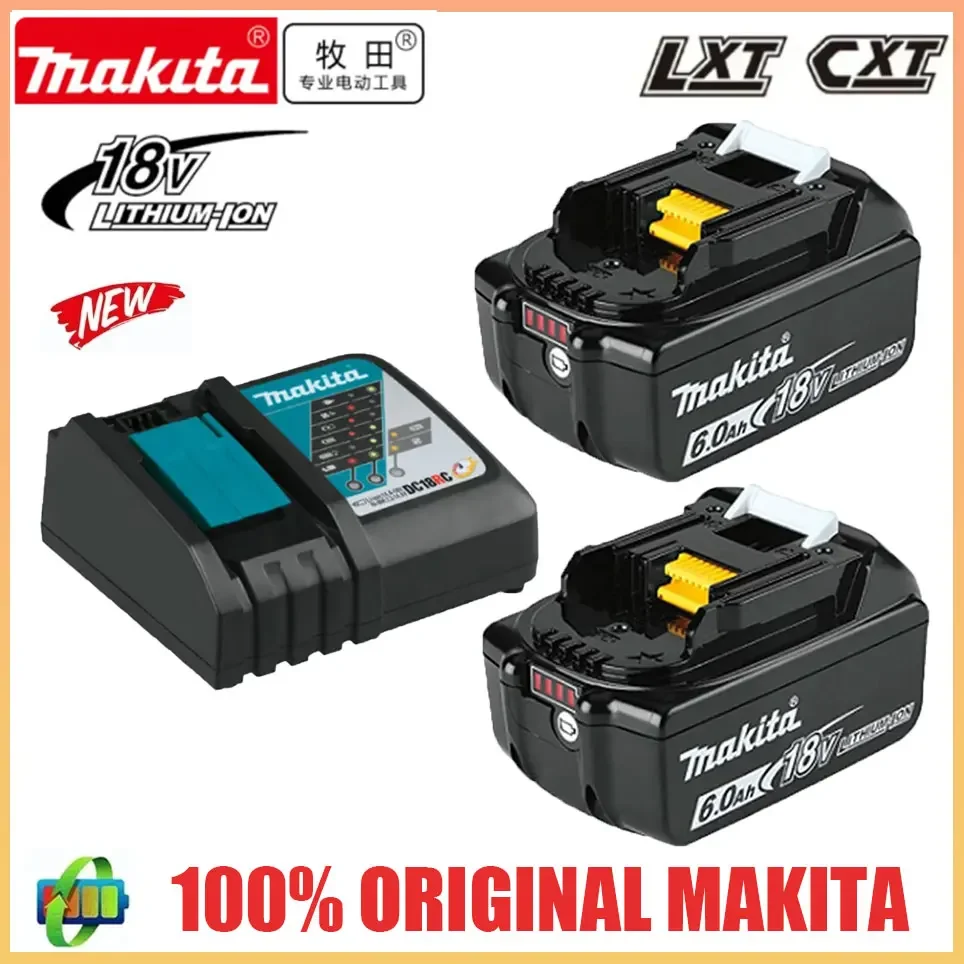 

100% Original Makita 6Ah/5Ah/3Ah for Makita 18V Battery BL1830B BL1850B BL1850 BL1840 BL1860 BL1815 Replacement Lithium Battery