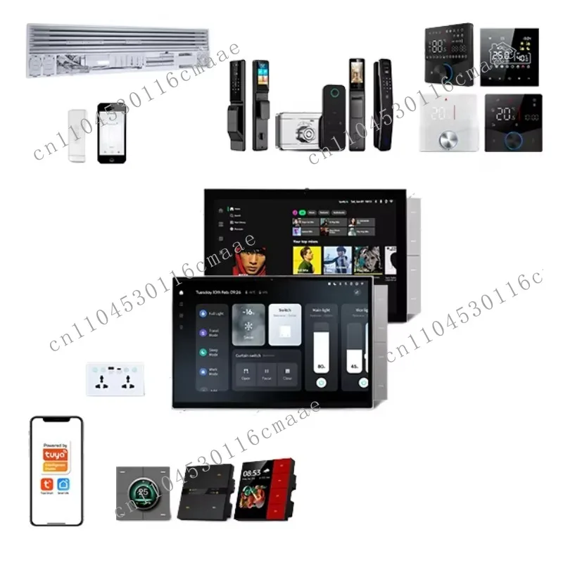 10-Inch smart home multi-function control panel IPS touch screen Android operating system Tuya WIFI Zigong gateway Google Home
