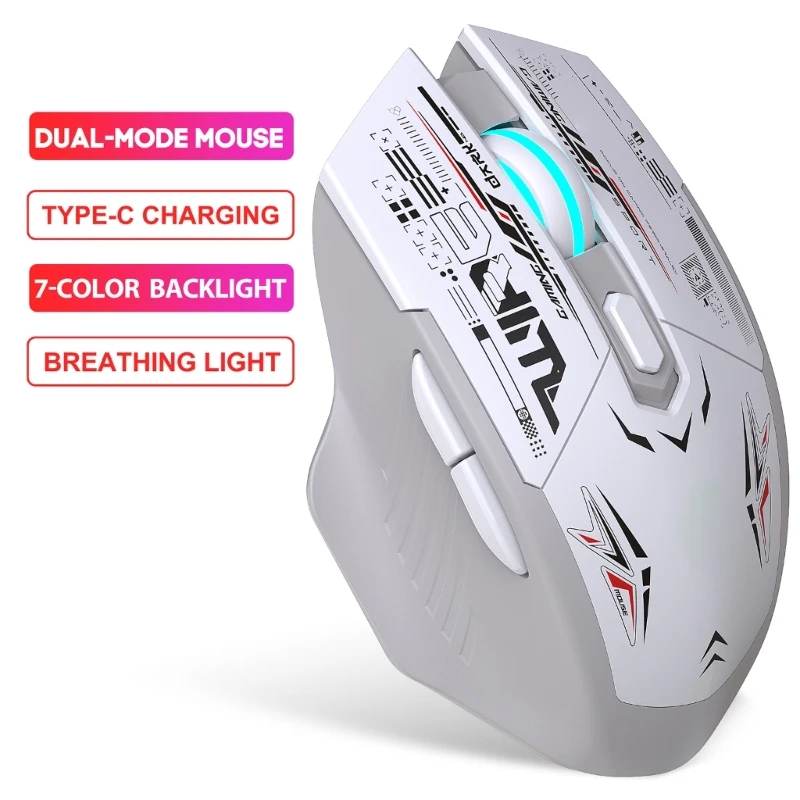 Souris sans fil avec rétroéclairage LED Modes 5.1/2.4G compatibles