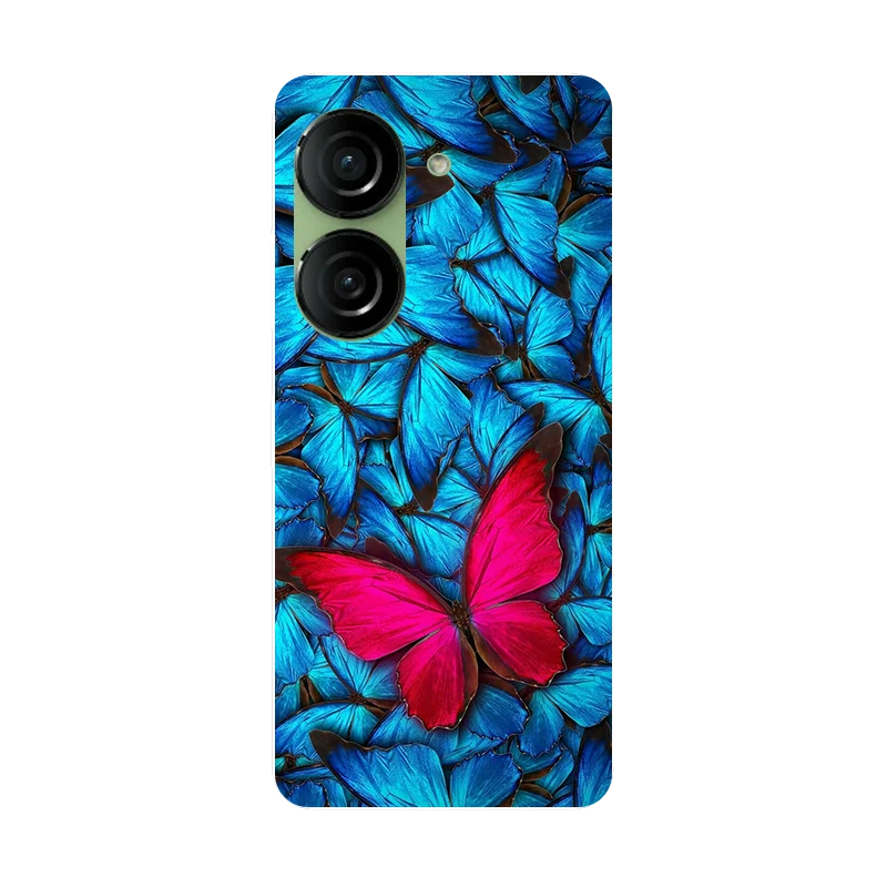 Dla Asus Zenfone10 AI2302 obudowa motyl miękkie silikonowe, odporne na wstrząsy etui do Asus Zenfone 10 Case Zenfone10 Cute Capas