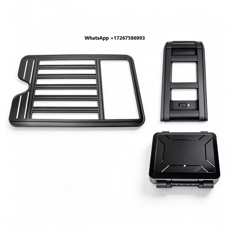 Aluminum Roof Rack Platform for Beijing BJ40E 2025 Extended Range Off-road Luggage Carrier With Side Ladder Spoiler 2.1m