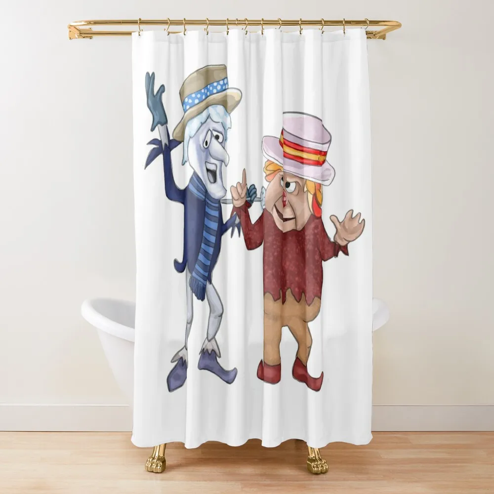 

Snow miser and heat miser Shower Curtain Shower For Bathrooms For Bathroom Waterproof Bath And Anti-Mold Cover Curtain