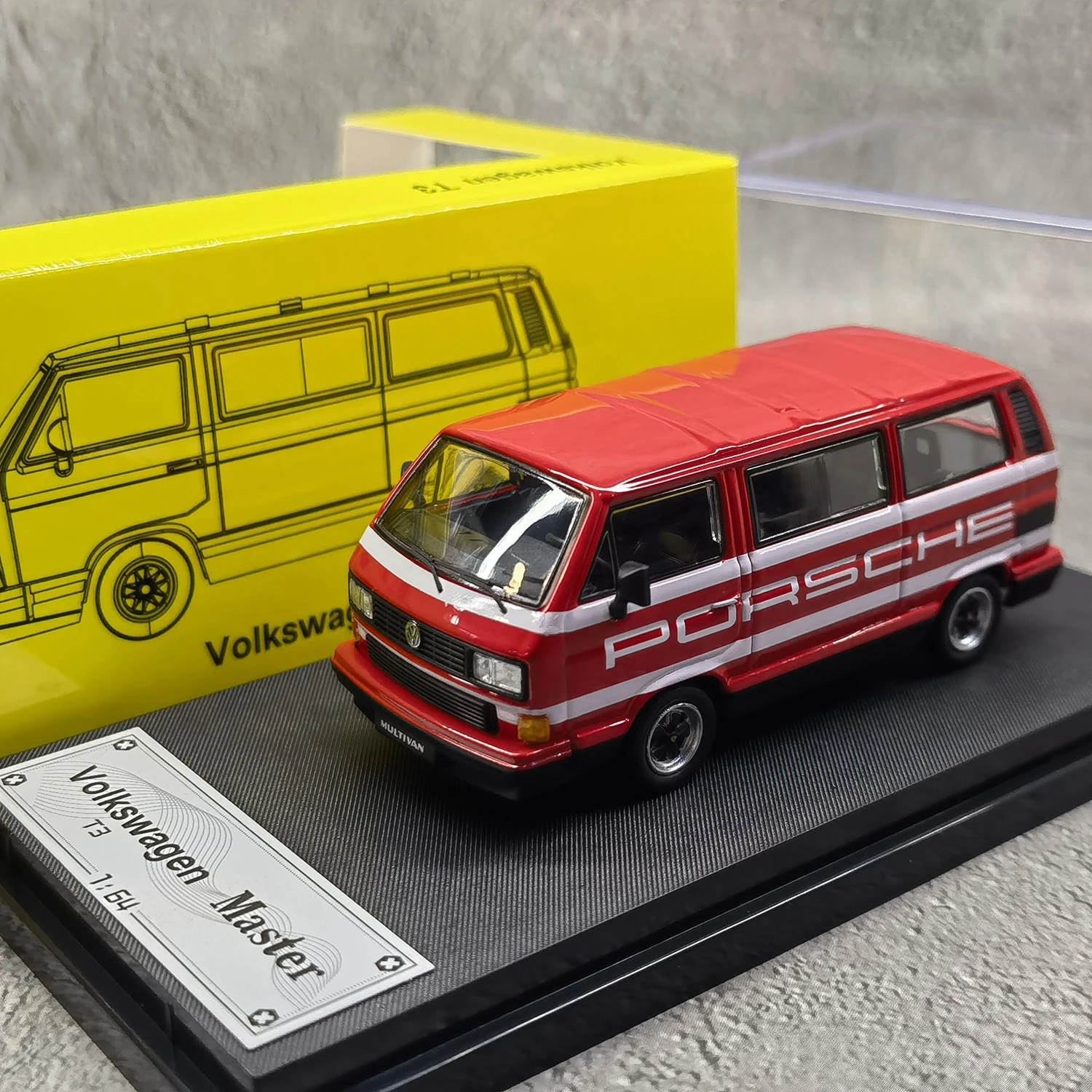 Diecast Master 1/64 Skala Volkswagen VW T3 Van Alloy Model samochodu Kolekcjonerska zabawka Prezent Pamiątka Wyświetlacz Ozdoby