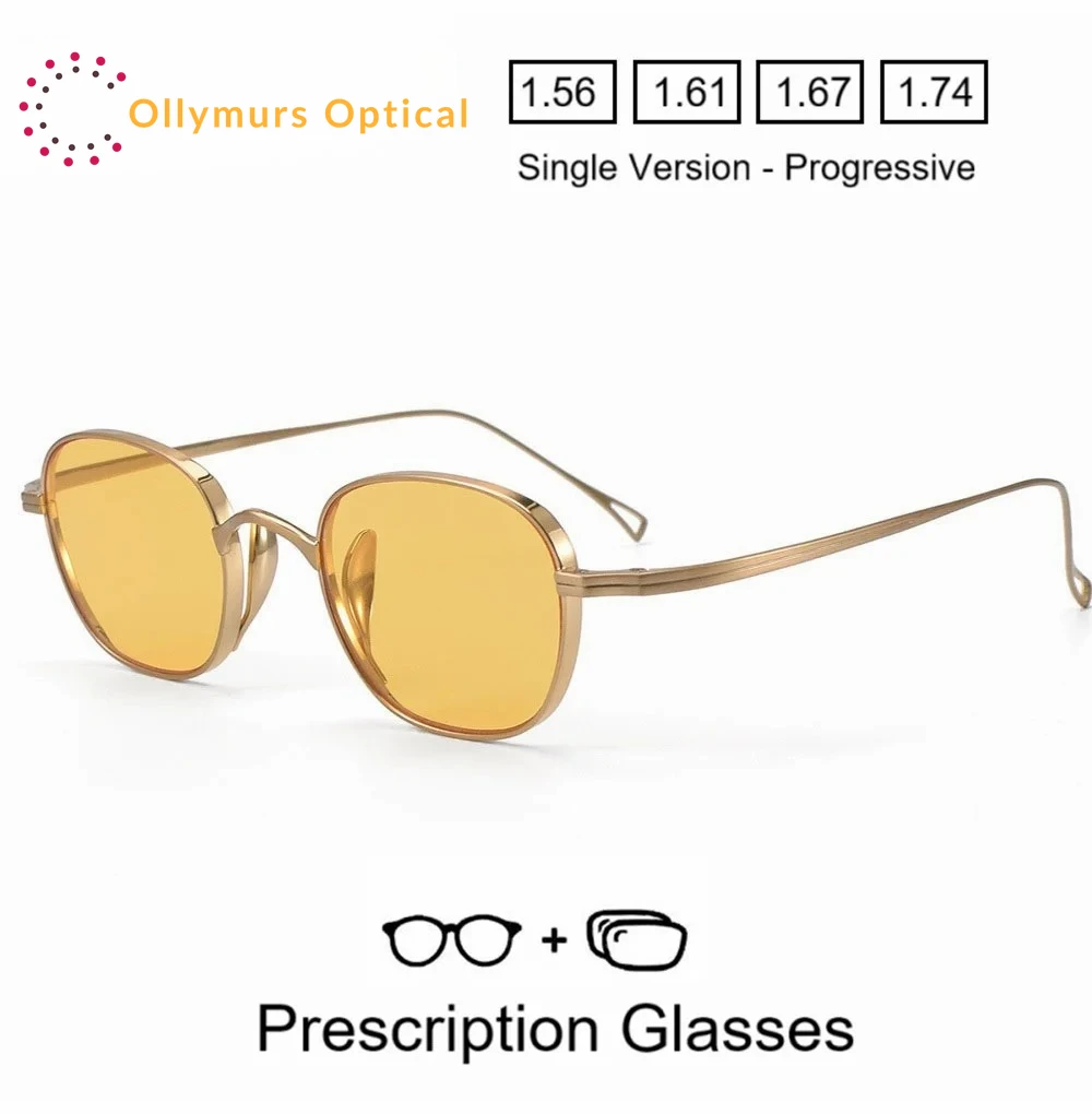 نظارات OLLYMURS المستقطبة للرؤية الليلية للقيادة نظارات طبية بصرية مخصصة لقصر النظر مد البصر نظارات شمسية تقدمية