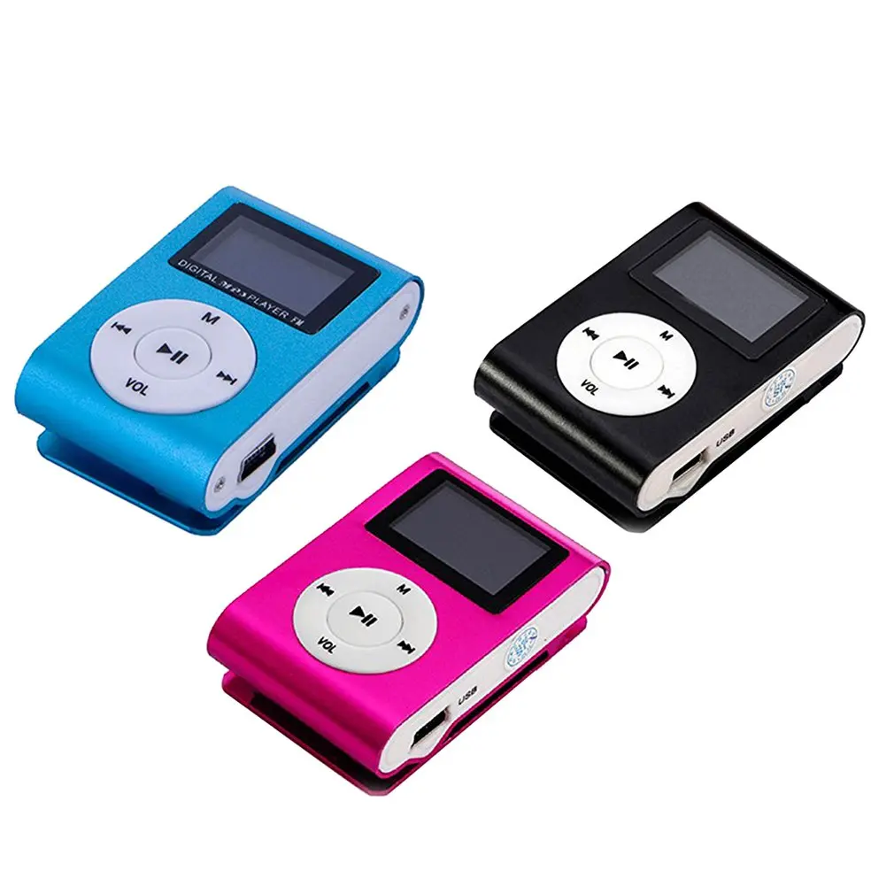 

Hot Portable MP3 Player Media Metal Clip Digital Mini MP3 Player Support TF Card USB With 3.5mm Headphone Jack Dropshipping