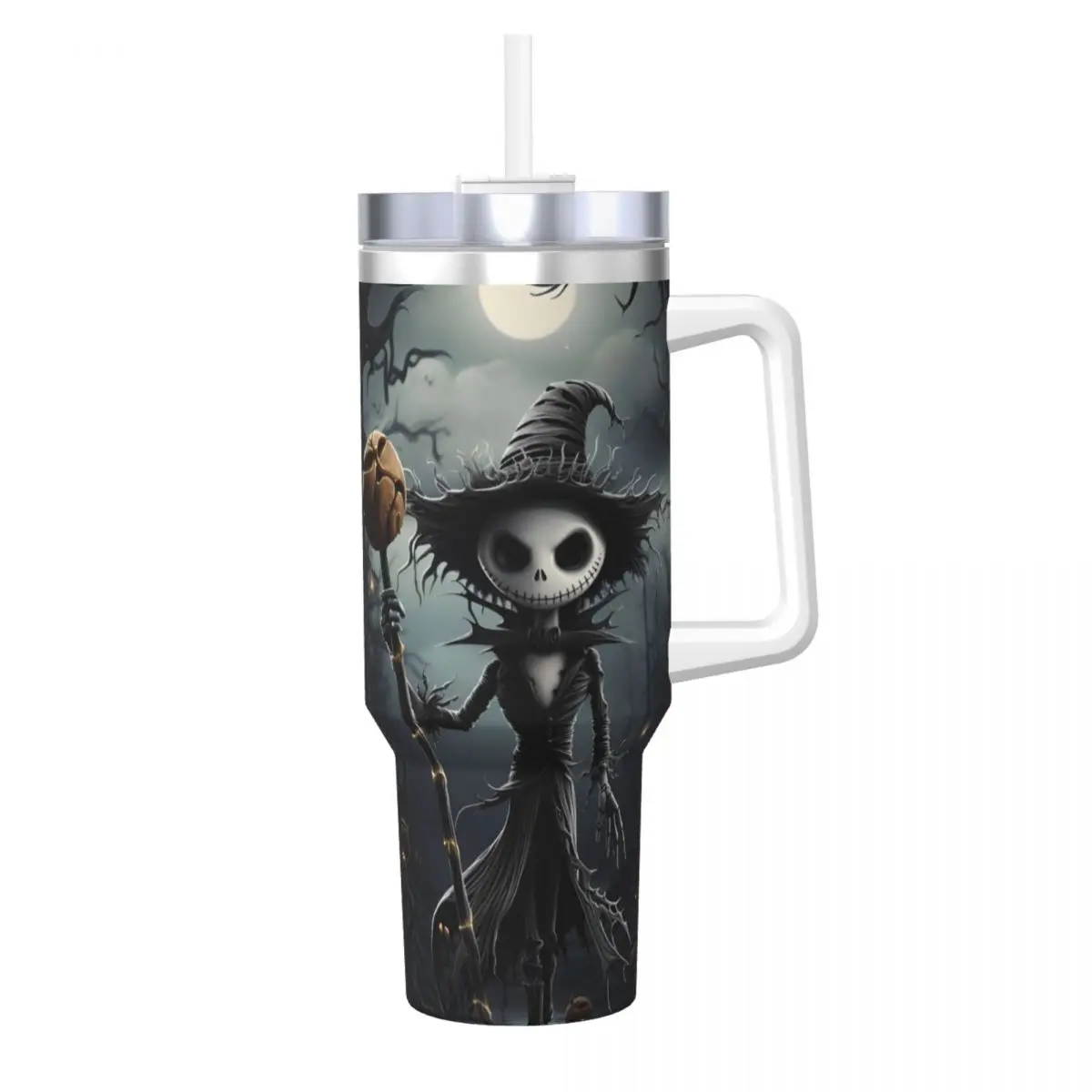 The Nightmare Before Christmas Tumbler Cold Drink Water Bottle Insulated Stainless Steel Thermal Mug Custom Beach Mugs Cup