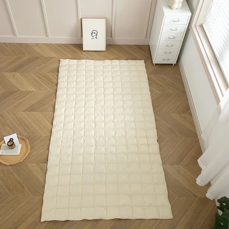 Thin Mattress Topper for Summer,Foldable Bed Mat Sleeping Pad,Soft Breathable for Single Bed