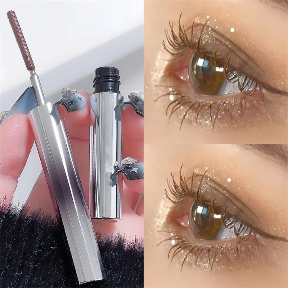 Hot Black Iron Wand Mascara Washable Waterproof Metal Wand Mascara Brushless Long Lasting Mascara Eyelash Extensions