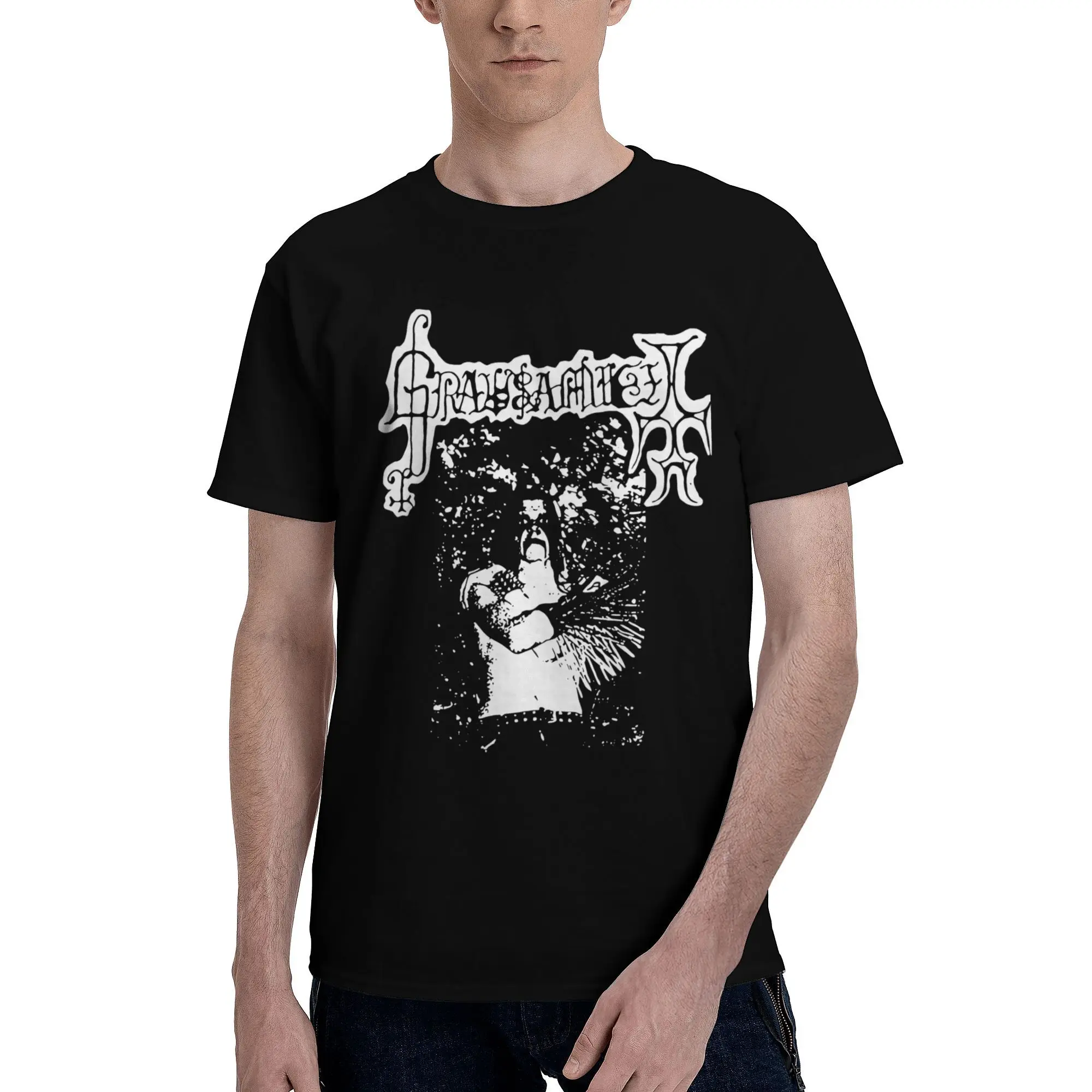 Grausamkeit Graphic Print T Shirts for Men Women Black Metal Pure Cotton  Tee Shirt Clothes