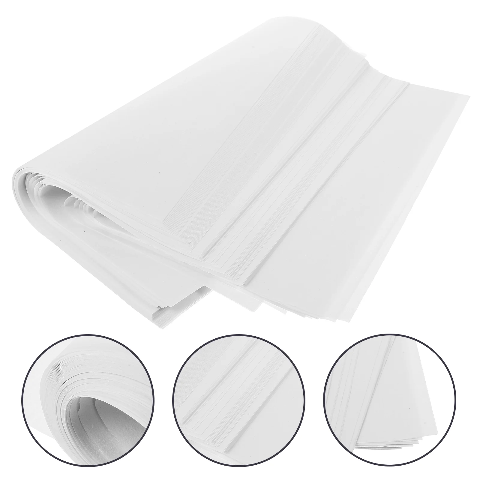 100 Sheets Rectangular Lens Cardstock Paper for Calligraphy Drawing Writing White College Ruled Rice Board Versatile