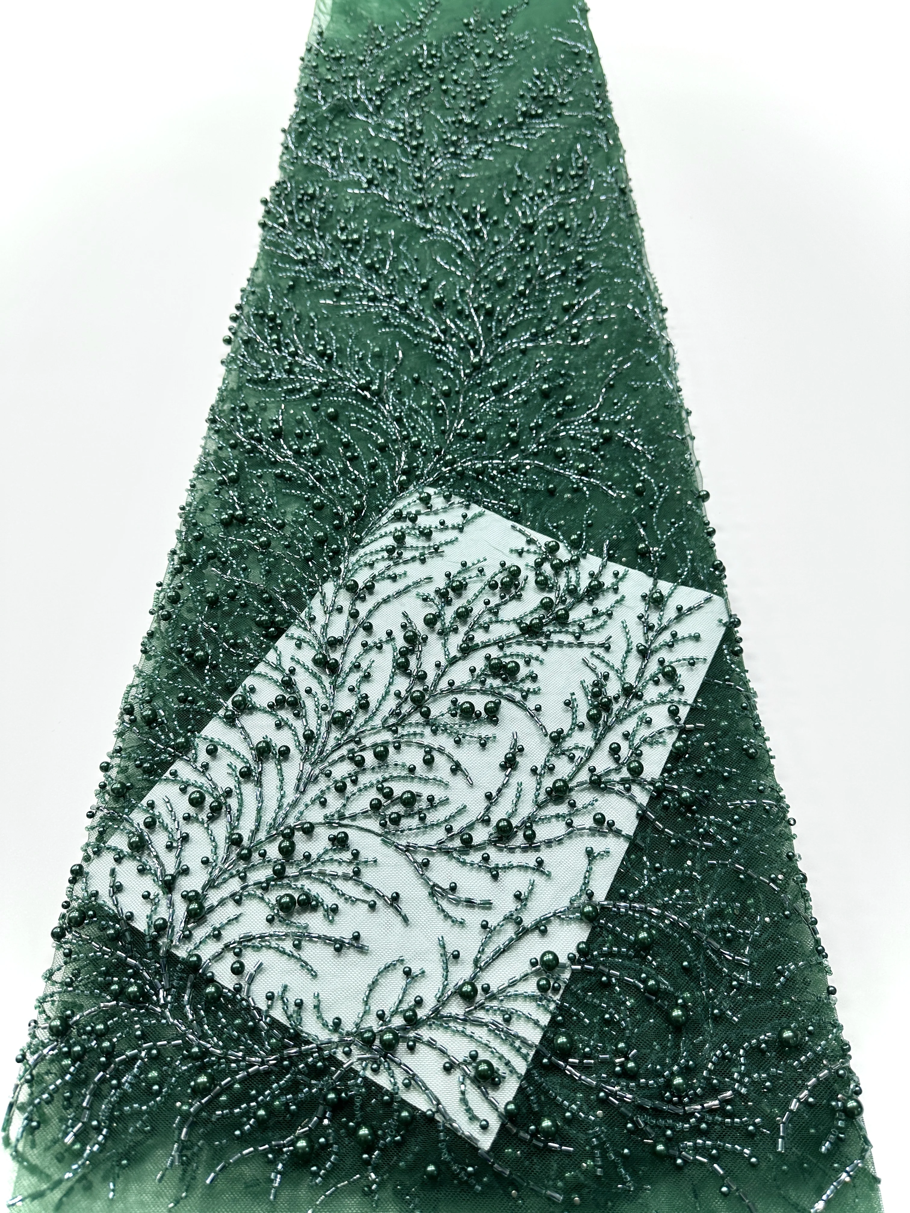 African Lace Fabric 2025 Sequins Beaded Embroidery Groom Nigerian Bridal High Quality French Heavy Lace Fabric For Wedding