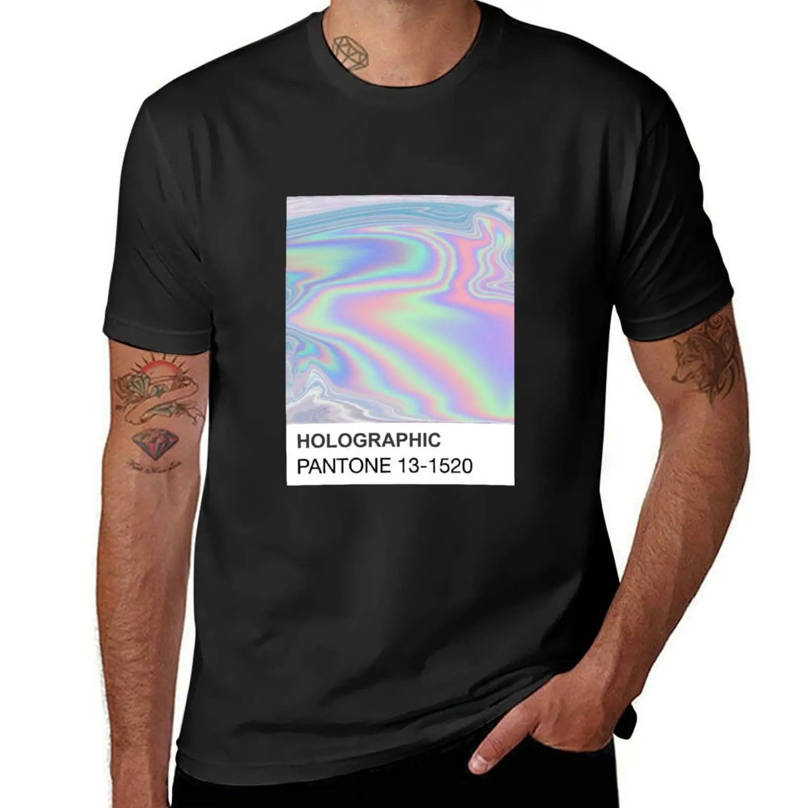 Holographic Pantone T-Shirt boys animal print aesthetic clothes mens big and tall t shirts