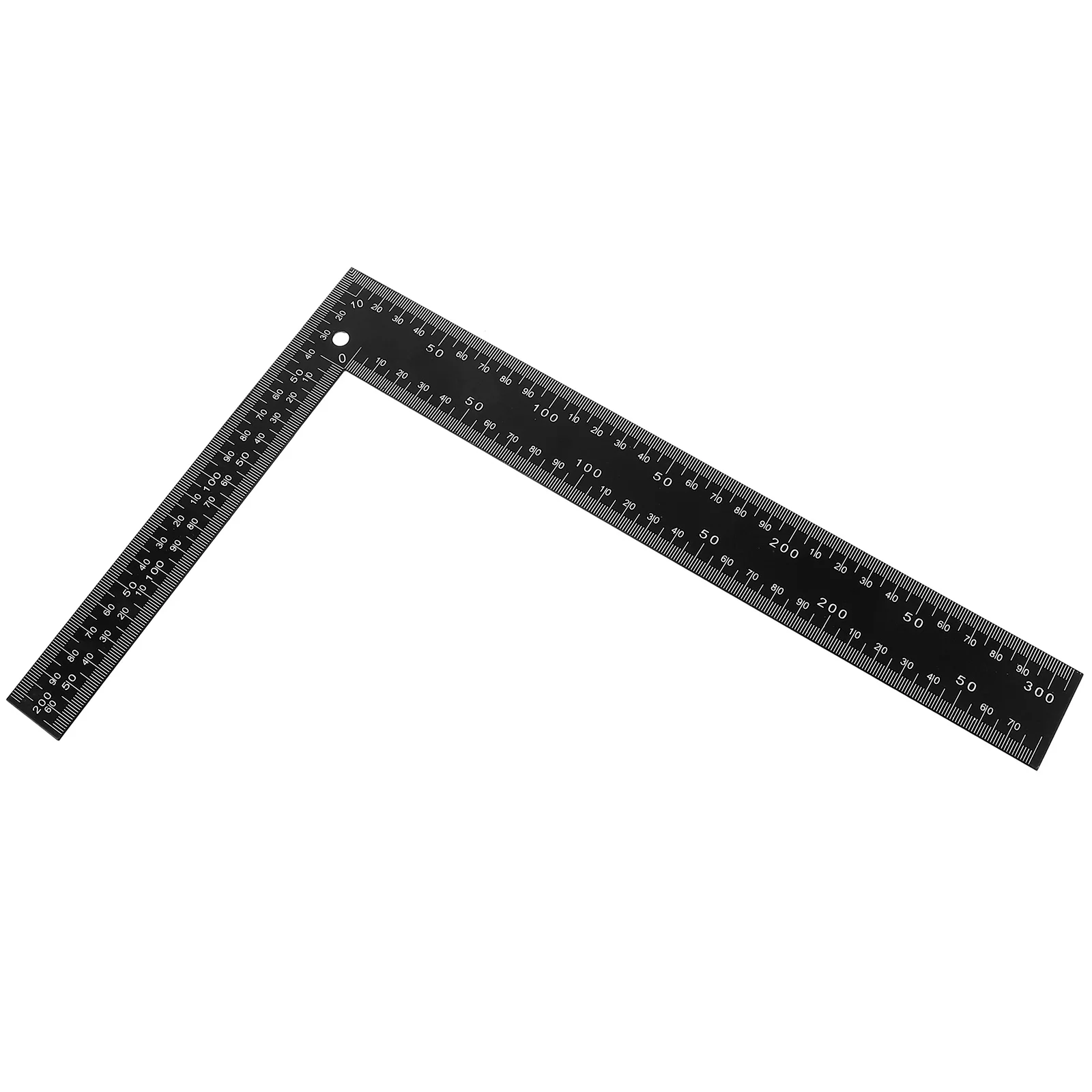 

Black Right Angle Steel Ruler Metal Measuring Tool Framing Square Crafting Construction Precision Carpenter Square