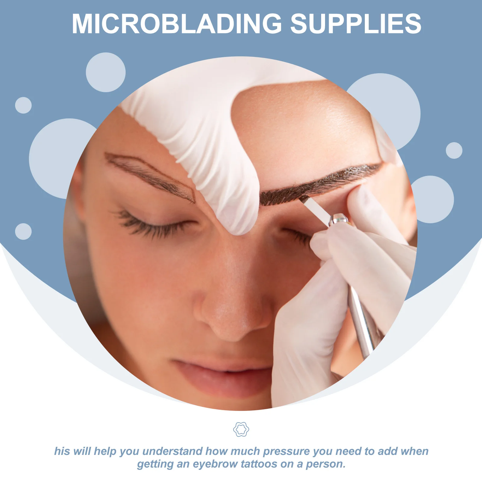 

3D Artificial Eyebrows Practice Skin for Tattooing Accurate Depth Depiction Smooth Thin Layer Ideal for Makeup Training Practice