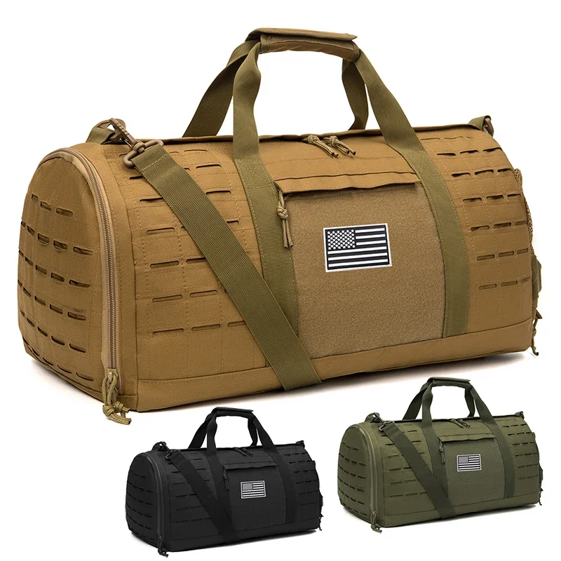 40L Sport Gym Bag Tactical Travel Duffle Bags For Men Military Fitness Duffle pack Training With Shoe Basketball WeekenderBag