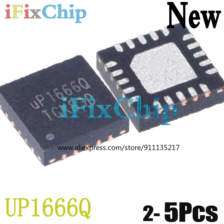 (2-5piece)100% New UP1666Q UP1666QQKF QFN-20 Chipset