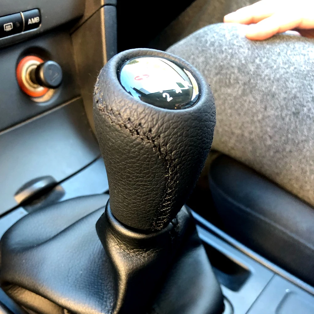 الجلود 5/6-Speed والعتاد التحول المقبض لمازدا 3 BK BL 5 CR CW 6 II GH CX-7 ER MX-5 NC III 23 MT الجلود شيفتر رافعة الذراع كرة الرأس